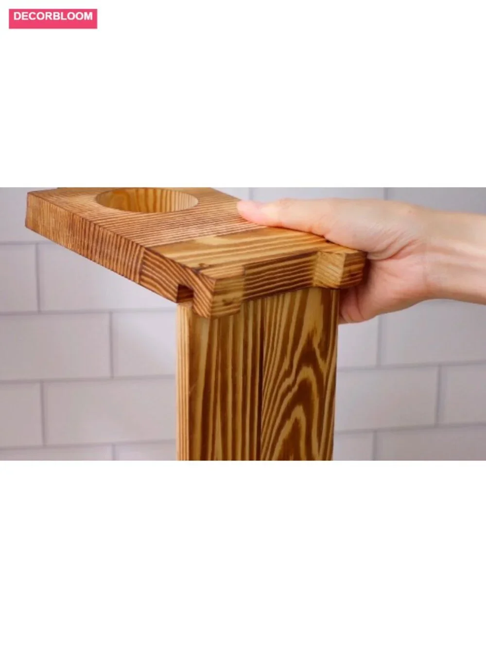 Fumete 3-Tier Wooden Egg Holder Countertop for 48 Eggs